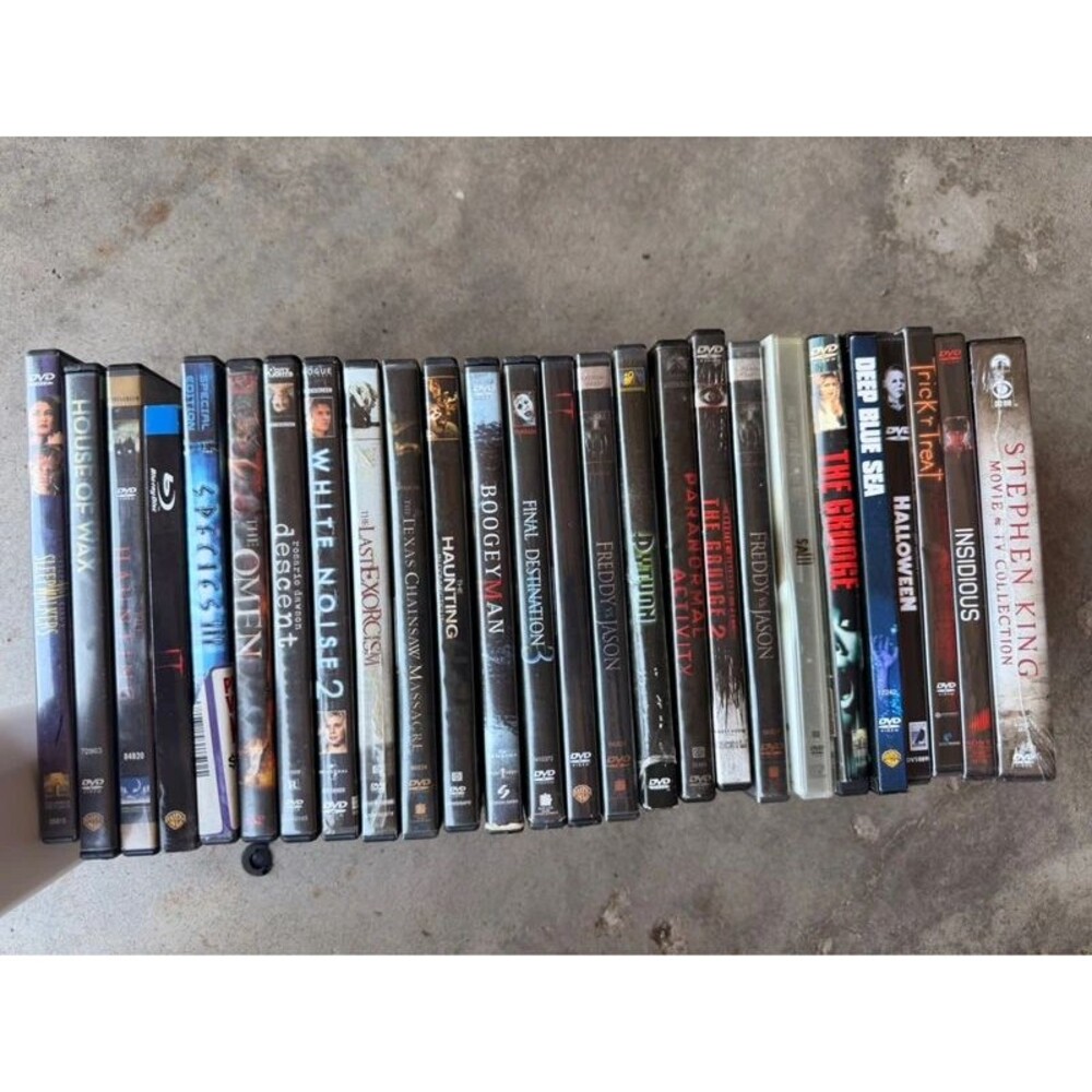 Horror/Thriller DVD collection Halloween Freddy Myers Pennywise IT Saw Slasher